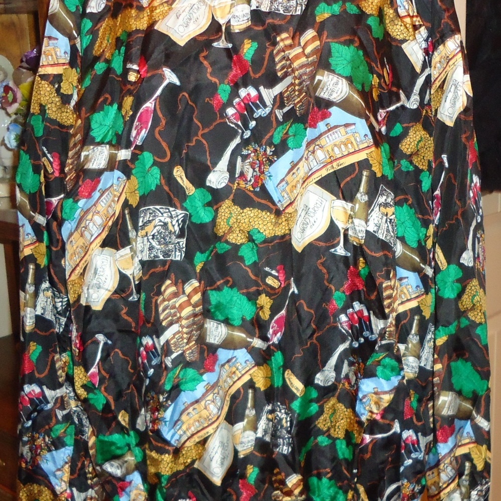 Vtg 90s Silk Ltd Ed Miller Wine Theme Baseball Jkt